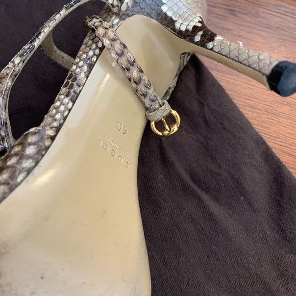 Gucci limited edition snakeskin heels,size 40 in excellent condition - Picture 7 of 8